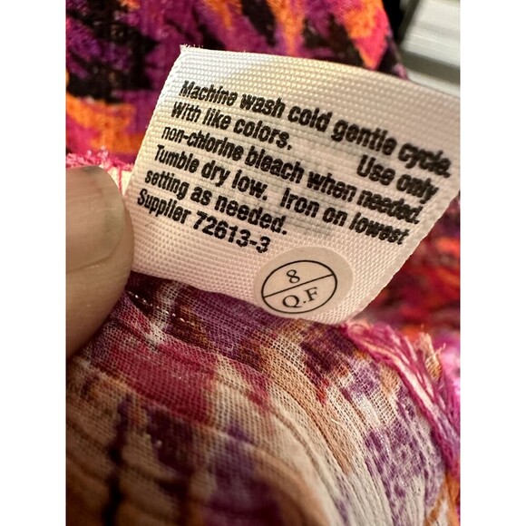 Ana Womans Layered Top Size XL Boho Western Aztec Beachy Hippie Festival Y2K - Picture 4 of 13